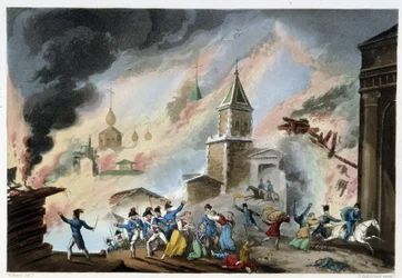 1812年9月のモスクワの火事-サザーランド、デュバーグ、ロンドンの「ナポレオン戦争」の中で