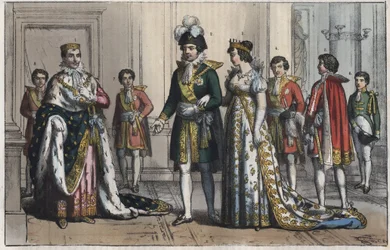 ナポレオン・ボナパルト（1769-1821）、イタリア王として - 総督 - 総督の妻 - 執事 - チェンバレン卿 - ページボーイ - 騎手 - 式典の主 - 「Usi e Costumi di Tutti i Popoli dell