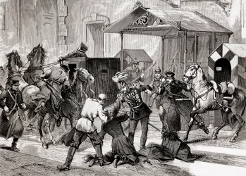 ロシアのニヒリズム - 1880年、大モスカイアにあるホテルの入口前で副官ロリス・メリコフ将軍（ロリス＝メリコフ）に対する暗殺未遂 - 19世紀のロシアのニヒリスト運動：L伯爵に対する暗殺未遂