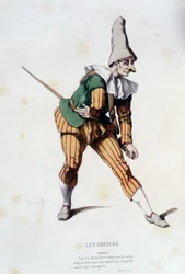 Nivelet in les contens」（Odet de turnèbe著、1584年）、Edouard Fournier著「le theatre francais au 16 eme et 17 eme eque anterieur à Moliere」に掲載。