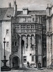 Nurnberger Rathaus - ニュルンベルク市庁舎の中庭 - 1867年頃の刻印