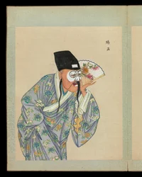 京劇人物肖像画100点 19世紀末～20世紀初頭（アルバム50葉、絹本、墨、彩色、金彩）