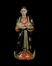 赦しの聖母（ポリクローム・ウッド彫刻