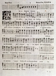 ルドヴィコ・ヴィアダーナ作曲「詩篇」（op16）の楽譜のページです。