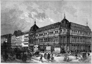 1872年のパリ：新しいショップ、「オー・ボン・マルシェ」。