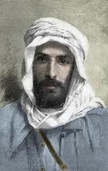 Pierre Paul Francois Camille Savorgnan de Brazza (1852-1905) フランスのアフリカにおける探検家 _ Portrait of Pietro Paolo Savorgnan di Brazza or Pierre Paul Francois Camille Savorgnan de Brazza in French (1852-1905) 1882年頃のコンゴフランセ総督