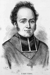 7月革命時のフランス教会の創設者であるアベ・フェルディナン・フランソワ・シャテル（1795-1857）の肖像。