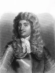 フランスの船乗り、デュケイン侯爵アブラハム（1610-1688）の肖像-ラヴァレの『フランス史』に掲載、エングレーヴィング、SD。