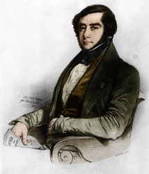 フランスの博物学者、アルシド・デサリーヌ・ドルビニー（1802-1857）の肖像。