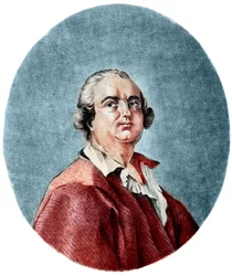 カリオストロ伯アレッサンドロ（ジュゼッペ・バルサモ）（1743-1795）の肖像 - 冒険家でエジプトのフリーメイソン儀式の創設者、カリオストロと呼ばれたジュゼッペ・バルサモ伯爵（1743-1795）の肖像