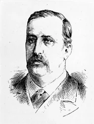ロシアの作曲家、アレクサンドル・ボロディン（1833-1887）の肖像。