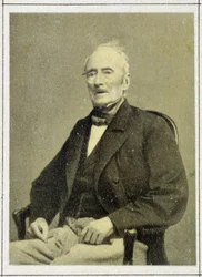 1867年、アルフォンス・ド・ラマルティーヌ（1790-1869）の肖像