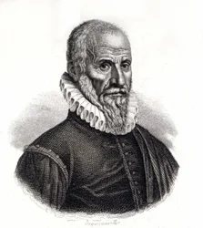 フランスの外科医、アンブロワーズ・パレ（1509-1590）の肖像 - 19世紀のエングレービング