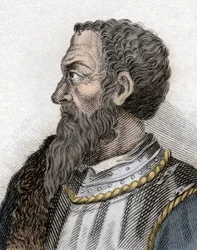 イタリアの戦争屋、アンドレア・ドーリア（1466-1560）の肖像。