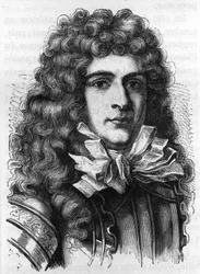 アンヌ・ヒラリオン・ド・コスタンタン（コタンタン）、コント・ド・トゥルヴィル（1642-1701）の肖像 - エングレーヴィング