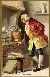 フランスの化学者、アントワーヌ・ローラン・ド・ラヴォアジエ（1743～1794年）の肖像。