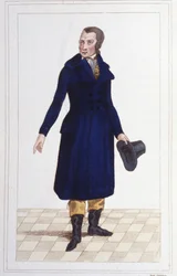 Antoine Quentin Fouquier Tinville (1746 - 1795), フランスの行政官・政治家の肖像 彫刻 1830年