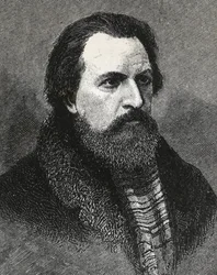 アポロ・グリゴーリエフ（1822-1865）の肖像 ロシアの詩人・評論家 -アポロ・グリゴーリエフ 詩人・文芸評論家・ロシアの演劇人-。