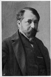 オーストリアのユダヤ人作家・医師であるアルトゥール・シュニッツラー（1862 -1931）の肖像。