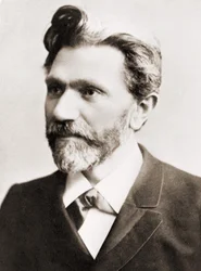 ドイツの政治家、アウグスト・ベーベル（1840-1913）の肖像