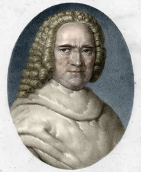 フランスの植物学者、ベルナール・ド・ジュシュー（1699-1777）の肖像。
