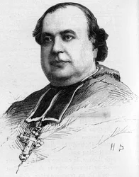 1887年に亡くなったマレシャル司教、イヴク・ド・ラヴァルの肖像。