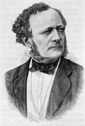 ビュッフェの肖像。H.マルタンの『フランス史』に掲載された19世紀末の版画。