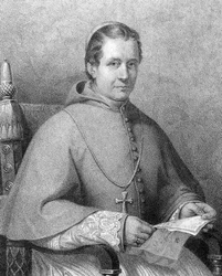 1846年から1878年まで教皇ピウス（Pius）9世を務めたジョヴァンニ・マリア・マスタイ・フェレッティ枢機卿（1792-1878）の肖像