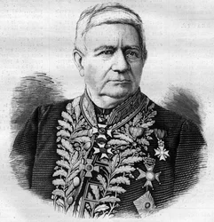 チャールズ・ジョセフ・パスカル・ドゥ・リューセマン（1808～1882）ベルギーの政治家の肖像-1882年の彫刻作品
