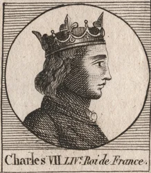フランス王シャルル7世（1403-1461）の肖像 - CHARLES VII (1403-1461) King of France