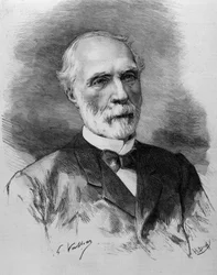 閣僚会議議長シャルル・ド・フレシネ（1828 - 1923）の肖像。19世紀のエングレーヴィング。