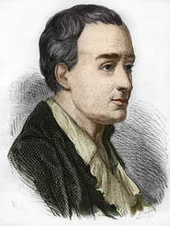 シャルル・ド・セダット（1689 - 1755）、ラ・ブライド男爵、モンテスキューの肖像。19世紀のエングレーヴィング。