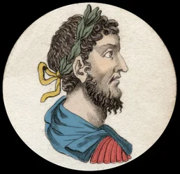 ローマ皇帝コモドゥス（161-192）の肖像。19世紀の彫像