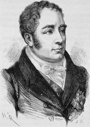 ピエール・ブルーノ・ダル伯爵（1767-1829）の肖像。19世紀末、H.Martinの「Histoire de France」に掲載された版画。