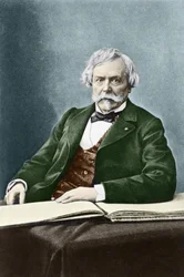 Edmond Huot de Goncourt (1822 - 1896) フランスの歴史家・作家の肖像。