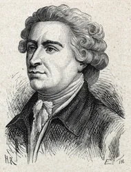 アイルランドの政治家・哲学者であるエドマンド・バーク（1729-1797）の肖像。
