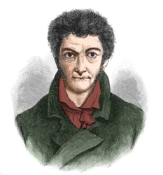 エルンスト・テオドール・ウィルヘルム・ホフマン（1776-1822）ドイツのロマン派作家の肖像。