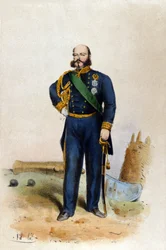 エウジェニオ・ディ・サヴォイア・カリーニャーノ（1816-1888）の肖像。