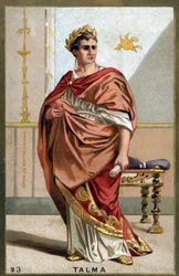 フランソワ＝ジョセフ（Francois Joseph）タルマ（1763-1826）の肖像（フランスの俳優）。19世紀末のクロモリトグラフ。