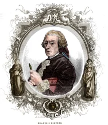 フランスの画家、フランソワ・ブーシェ（1703-1770）の肖像。
