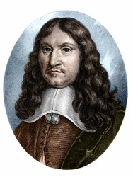 Francois Eudes de Mezeray (1610-1683) フランスの歴史家の肖像。
