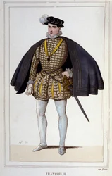フランス王フランソワ2世（1544～1560年）の肖像 1830年の刻印
