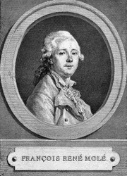 フランスの俳優、フランソワ・ルネ・モレ（1734-1802）の肖像。