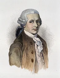 作曲家フランツ・ヨーゼフ・ハイドン（1732-1809）の肖像 - エングレービング
