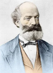 Friedrich August Kekulé von Stradonitzの肖像 ドイツの化学者（ダルムシュタット