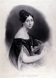GRISI Giulia (Julie) (1811-1869) イタリアのソプラノ歌手の肖像。