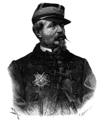アルフレッド・チャンジー将軍（1823-1883）の肖像 1883年の刻印