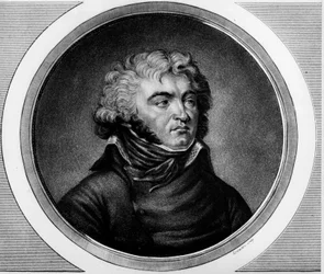 ジャン・バティスト・クレーベル将軍（1753-1800）の肖像。フランス革命の歴史的絵画全集（全3巻）」に掲載されたエングレーヴィング。1804.