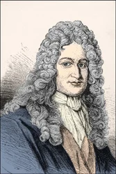 ドイツの哲学者、ゴットフリート・ヴィルヘルム・ライプニッツ（1646 -1716）の肖像。