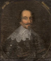 アンリ2世・ド・ローハン（1579-1638）の肖像（ローハン公・レオン公、匿名）。キャンバスに油彩。寸法：65x55cmストックホルム国立博物館